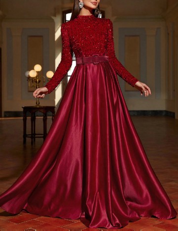 Rochie lunga Faeriesty, rosu