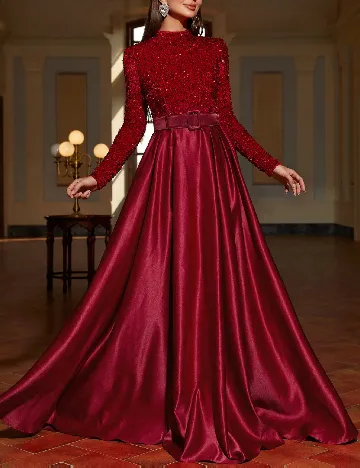 Rochie lunga Faeriesty, rosu Rosu