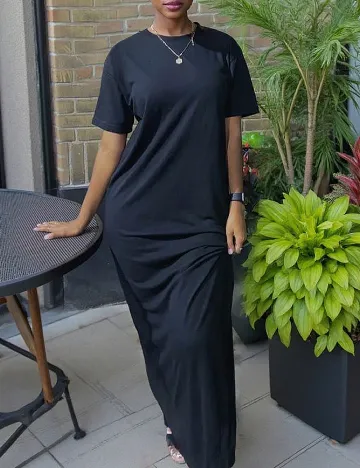 Rochie lunga SHEIN, negru Negru