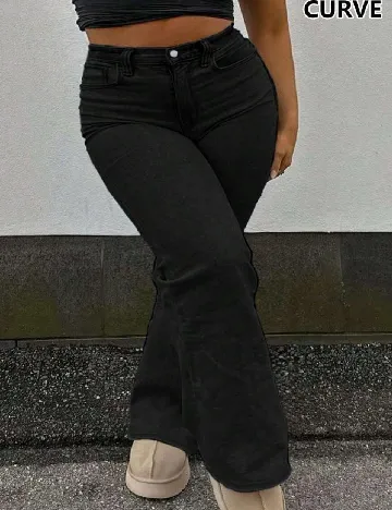 Blugi SHEIN CURVE, negru Negru