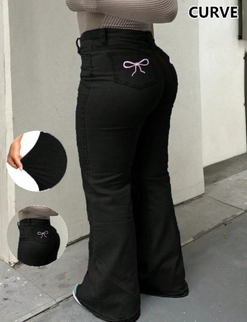 Blugi SHEIN CURVE, negru