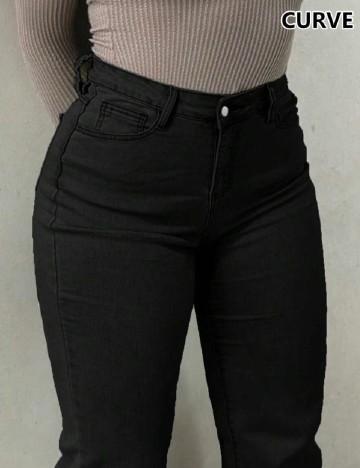 Blugi SHEIN CURVE, negru