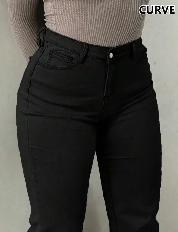 Blugi SHEIN CURVE, negru Negru