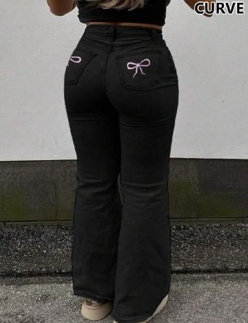Blugi SHEIN CURVE, negru