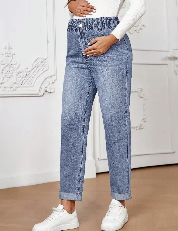 Blugi SHEIN Maternity, albastru deschis Albastru