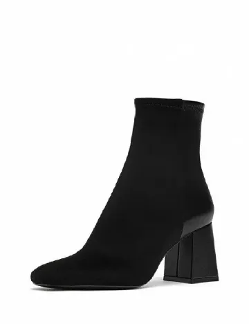 Botine Stradivarius, negru Negru