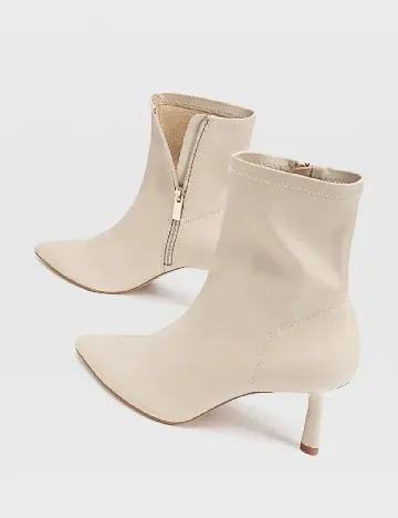 Botine Stradivarius, crem Crem