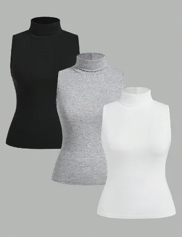 Set topuri 3 bucati SHEIN CURVE, mix culori Mix culori