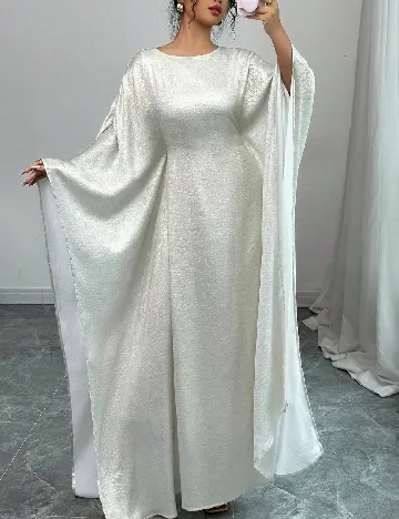 Rochie lunga SHEIN, ecru Alb