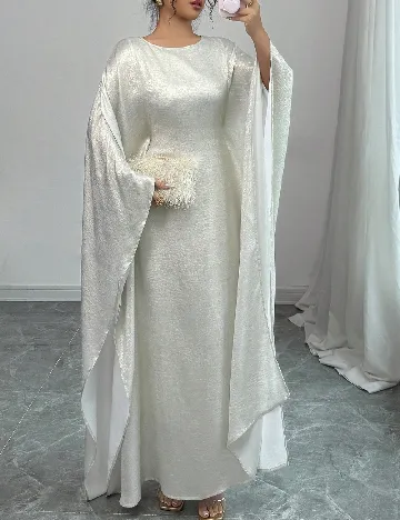 Rochie lunga SHEIN, ecru Alb