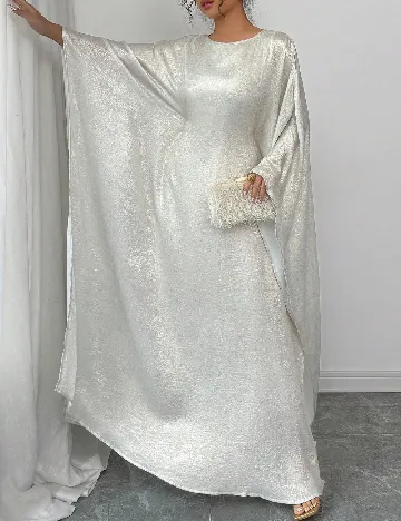 Rochie lunga SHEIN, ecru Alb