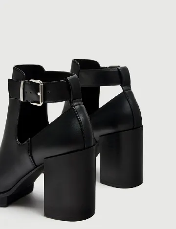 Botine Pull&Bear, negru Negru