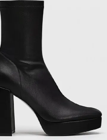 Botine Stradivarius, negru Negru