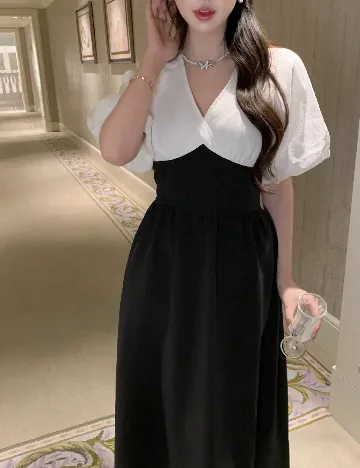 Rochie medie Dazy, negru Negru