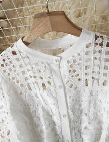 Rochie medie SHEIN, alb Alb