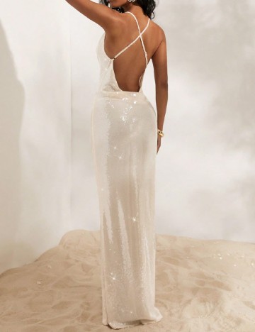 Rochie lunga SHEIN, ecru