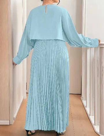 Rochie lunga SHEIN CURVE, albastru deschis Albastru