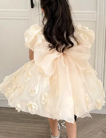 Rochie scurta Shein Kids, crem Crem