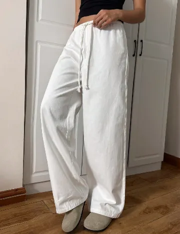 Pantaloni SHEIN, alb Alb