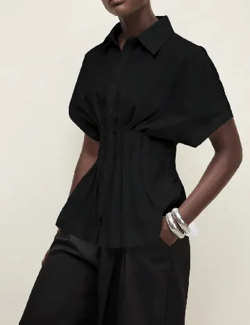 Camasa SHEIN, negru Negru