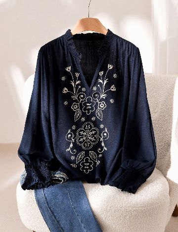 Bluza SHEIN CURVE, bleumarin