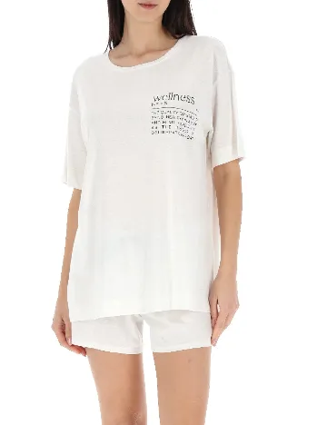 Pijama Triumph, alb Alb