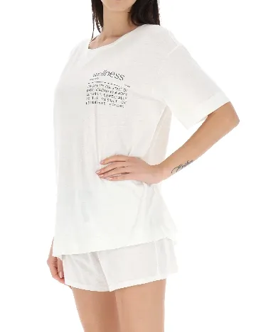 Pijama Triumph, alb Alb