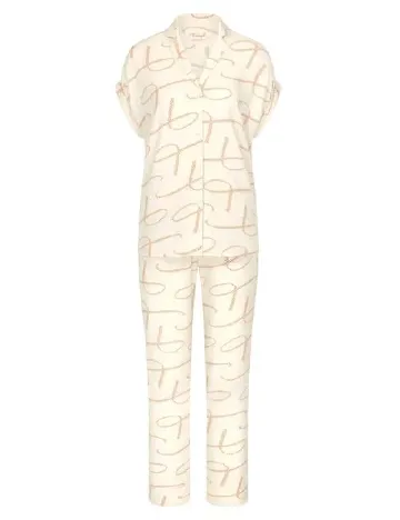 Pijama Triumph, alb Alb