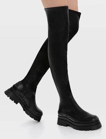 Cizme Stradivarius, negru