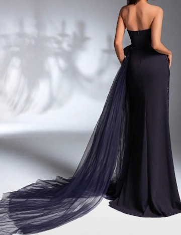 Rochie lunga SHEIN, bleumarin inchis