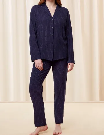 Pijama Triumph, bleumarin Albastru