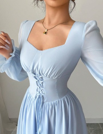 Rochie lunga SHEIN, albastru deschis