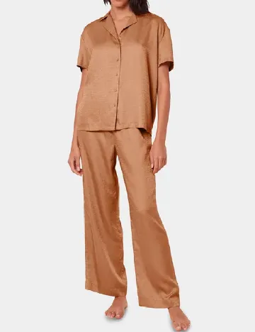 Pantaloni de pijama Triumph, maro Maro