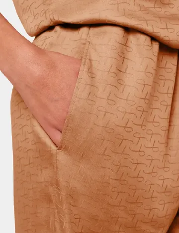 Pantaloni de pijama Triumph, maro Maro