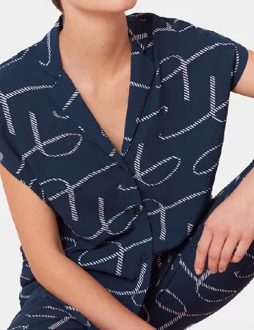 Pijama Triumph, bleumarin Albastru