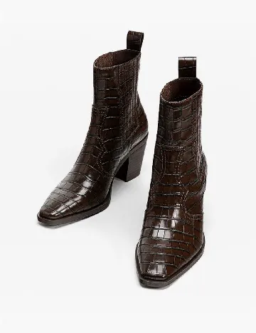 Botine Stradivarius, maro Maro
