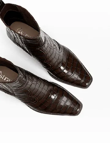 Botine Stradivarius, maro Maro