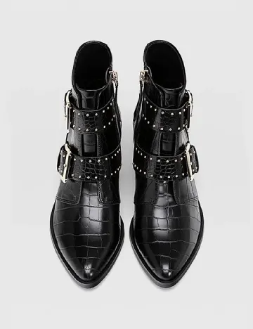 Botine Stradivarius, negru Negru