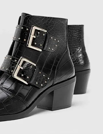 Botine Stradivarius, negru Negru