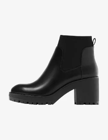 Botine Stradivarius, negru Negru