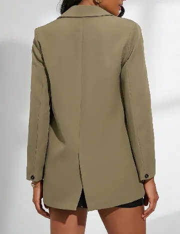 Sacou Oversize SHEIN, kaki Verde