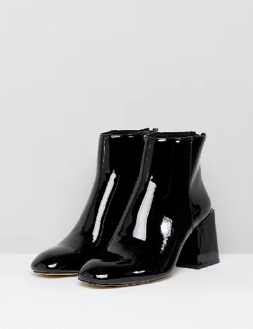 Botine Stradivarius, negru Negru