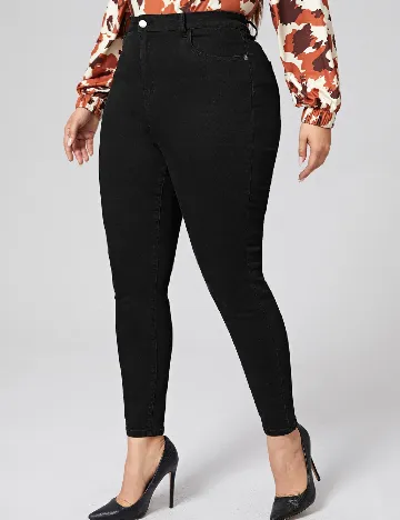 Blugi SHEIN CURVE, negru Negru
