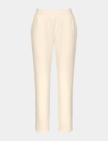 Pantaloni de pijama Triumph, ecru Alb
