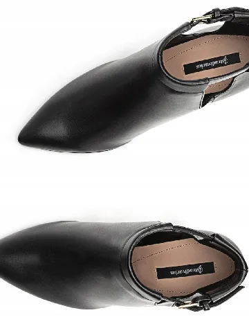 Botine Stradivarius, negru Negru