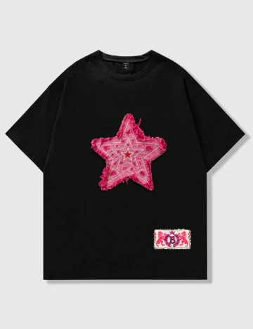 Tricou Romwe, negru Negru
