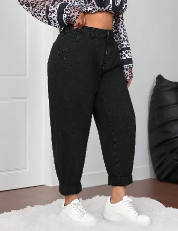 Blugi SHEIN CURVE, negru Negru