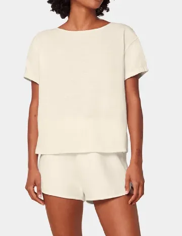 Pantaloni de pijama Triumph, ecru Alb