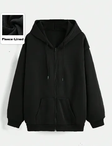 Hanorac SHEIN, negru Negru