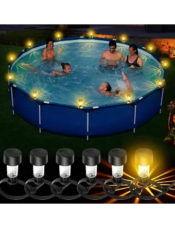 Set lampi solare SHEIN, negru Negru